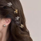 "Subtle sparkle" mini flower hair clip