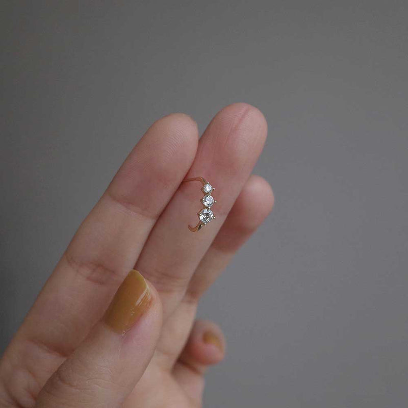 "Pure Flower" Pearl Ring Earrings