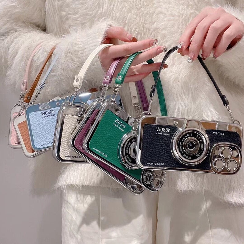 Camera-shaped smartphone case for "memories and records"