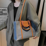 "Straight 2way" 2way large capacity canvas bag