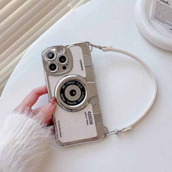 Camera-shaped smartphone case for "memories and records"