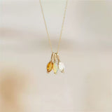 Add the colors of your favorite to your everyday life: 12 Oshi Color Drop & Rhombus Zirconia Necklace | S925 Silver (14K Plated)