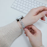 "Sophisticated Sparkle" Diamond-Cut Apple Watch Band