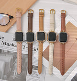 "A breath of fresh air" PU leather Apple Watch band 