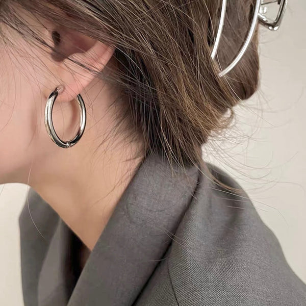 "Multi-purpose" simple hoop earrings