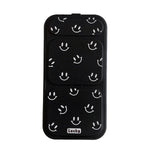 "Smile charm" vertical notebook-style smartphone case