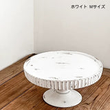 "Natural and cute floral wooden cake stand"