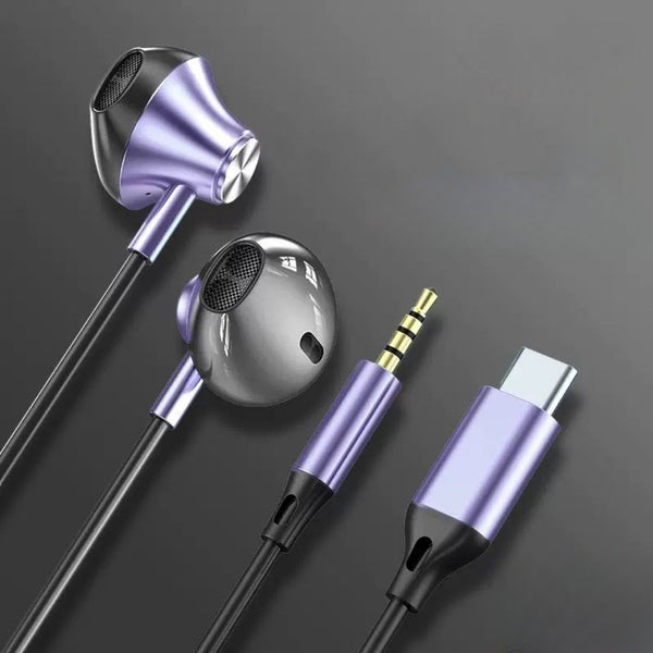 "Enjoy the sound. Enjoy the colors." In-ear Type-C earphones