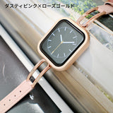 「大人上品な素材ミックス」レザーメタルフレーム ミニマル Apple Watchバンド（全3色）