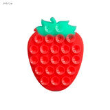 Just like an accessory! Cute strawberry texture smartphone suction pad