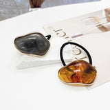 "Milk Coffee Geometric" hair tie