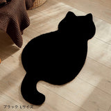 "Riding on your back" cat-shaped carpet