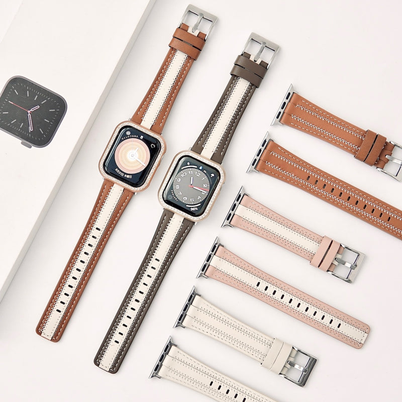 "Adult-like" PU Leather Apple Watch Band 