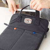 "Play Dot" PC/tablet case with outer pocket