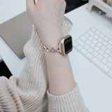 "Sophisticated Sparkle" Diamond-Cut Apple Watch Band