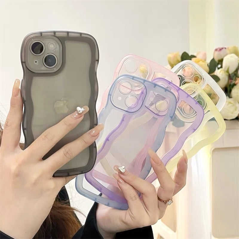 "Transparent Wave" TPU smartphone case