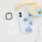 「厄除け｜青守りアジサイ」着せ替えデザインプレート【PaleCase(パレケース)専用】花祈願