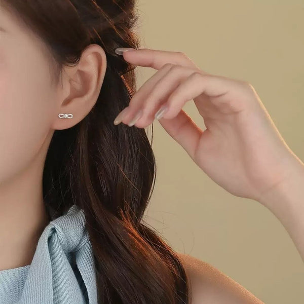 "Twisted Ribbon" Silver Earrings