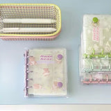 「ダブルボタン・コレクションブック」M5 透明PVCシール帳