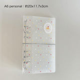 "Lace Cake Sticker Book" M5/A6 personal/A7 size transparent PVC collection book