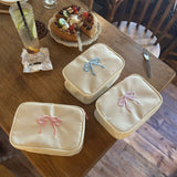 「リボンエンブロイダリー」ポータブルメイクポーチ