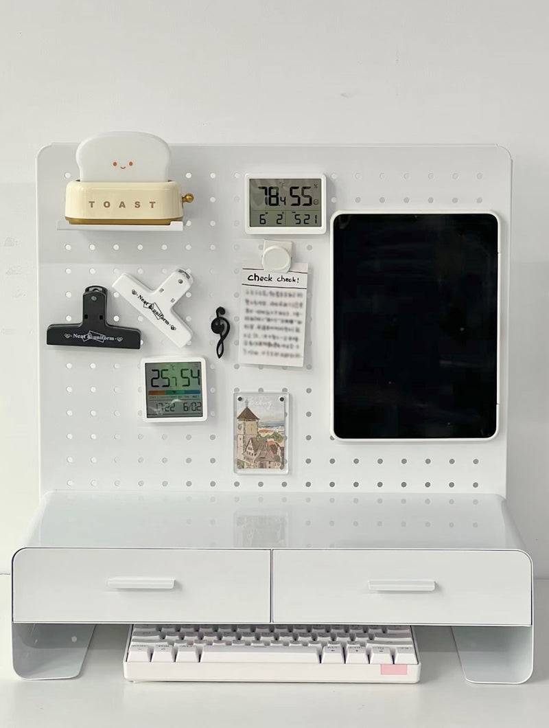 "Idea Custom" Desktop Storage with Perforated Board