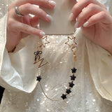 "Carry Your Sparkle" Custom Initial x Star Beaded Phone Strap / Handmade with High-Transparency Case for iPhone 14-15