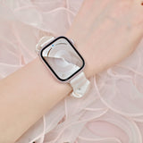 「ビジューきらめく光沢」ナイロンシュシュ Apple Watchバンド（全5色）