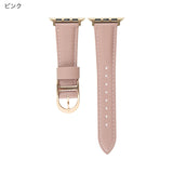 "Stylish D-shaped buckle" Genuine leather slim fit leather band