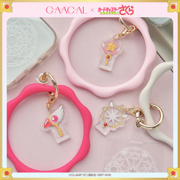 GAACAL x Cardcaptor Sakura smartphone ring with keychain