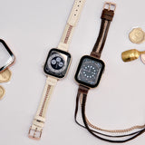 "Colorful Lines" PU Leather Apple Watch Band 