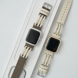 "Connected and lightweight" PU leather Apple Watch band 