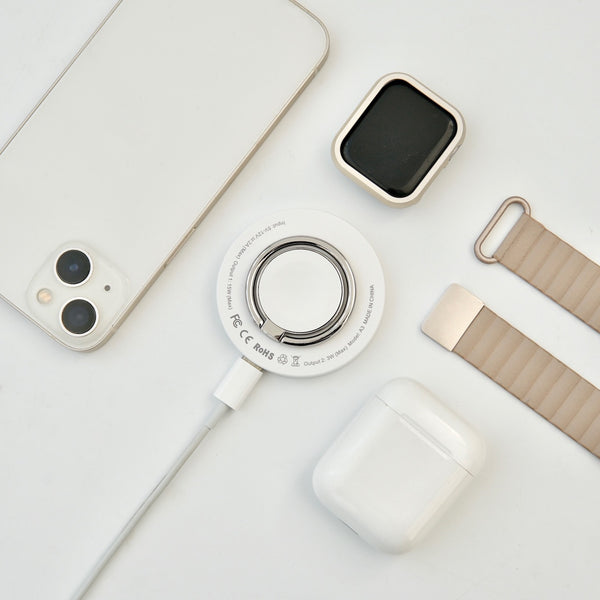 "Minimal Ring" 3-in-1 magnetic smartphone charger