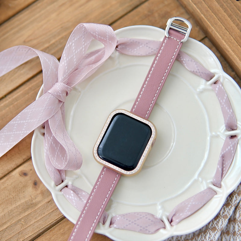 "Autumn Color Stitch" PU Leather Apple Watch Band 