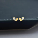 "Shining Thoughts" S925 Heart Earrings