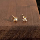"Dew Pearl" freshwater pearl earrings