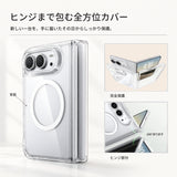 「全面保護の安心」iPhone Duo Magsafeクリアケース Apple 18 Duo 折りたたみ落下防止ケース TPU + PC フレーム