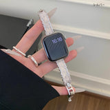 [Brilliant Bracelet] Lace-style Zirconia Apple Watch Band