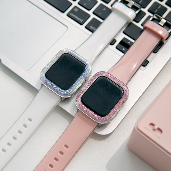 "Bordered with sparkle" Sparkling Apple Watch frame