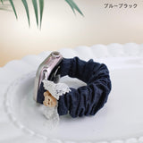 "Yurukawa Denim" Bear Ribbon Apple Watch Band