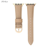 "Stylish D-shaped buckle" Genuine leather slim fit leather band