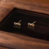 "Twisted Ribbon" Silver Earrings