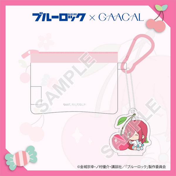 Blue Rock x GAACAL Mini Clear Pouch with Charm Fruit Ver. Chigiri Hyouma