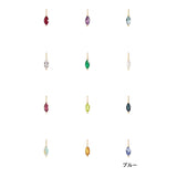 Add the colors of your favorite to your everyday life: 12 Oshi Color Drop & Rhombus Zirconia Necklace | S925 Silver (14K Plated)