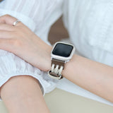 "Connected and lightweight" PU leather Apple Watch band 