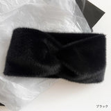 Fluffy Cross Fur Hairband
