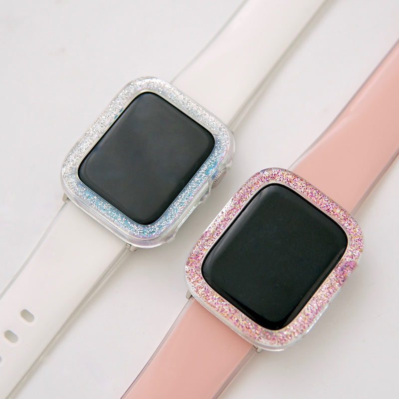 "Bordered with sparkle" Sparkling Apple Watch frame