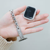"Elegant Sparkle" Zirconia Bead Apple Watch Band