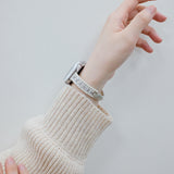 "Elegant Sparkle" Zirconia Bead Apple Watch Band