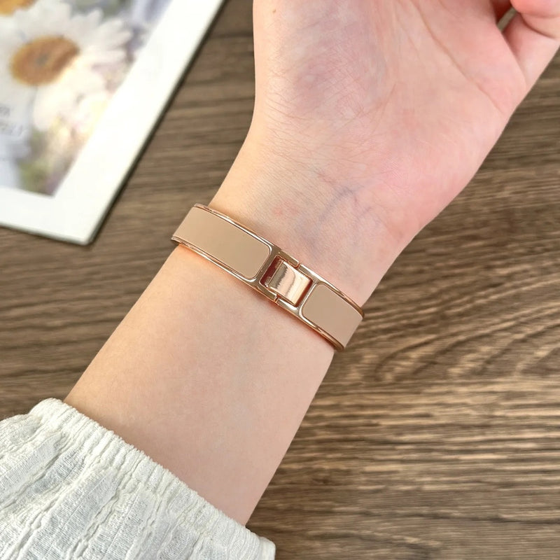 「シャネル風エレガント」メタルApple Watchバンド